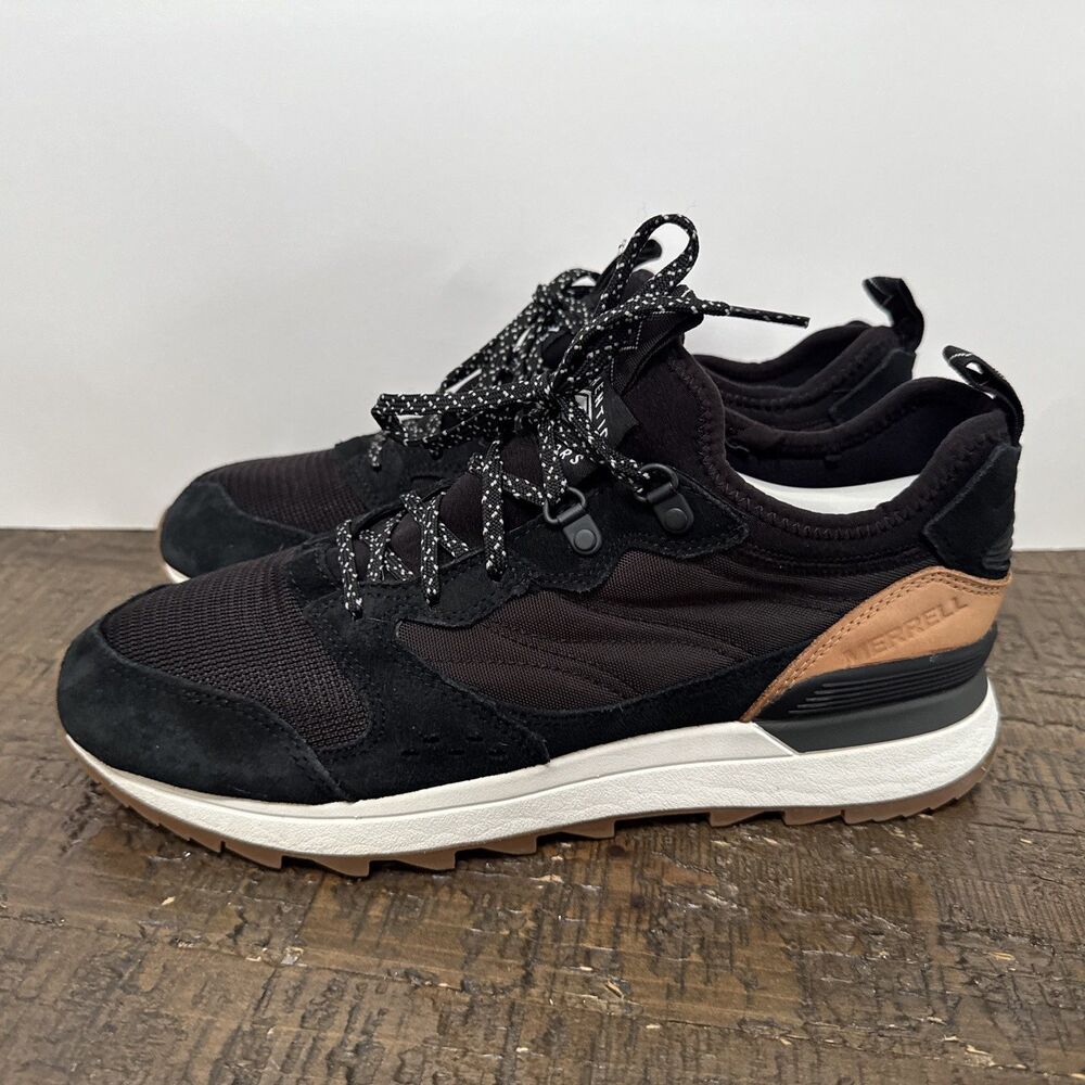 Merrell Womens Alpine 83 Sneaker Recraft Suede Leather Black Size 10 Excellent